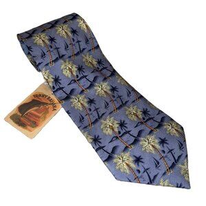 NWT Tropical Hawaiian Inspired Palm Trees Tommy Bahama Aloha Palms 58" Necktie